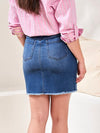 Pull-On Stretch Denim Skirt | SK220