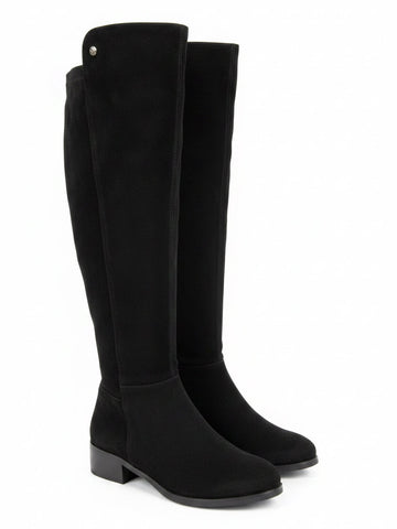 Black Faux Suede Tall Boot | BT202