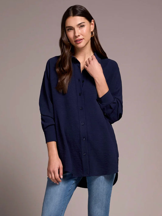 Woven Button-Up Tunic | T241
