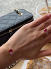 Double Belle Birthstone Bracelet
