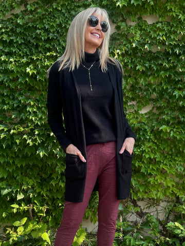 Feel Like Cashmere Cardi With Pockets | C202