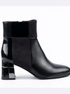 Faux Leather & Suede Booties | BT209
