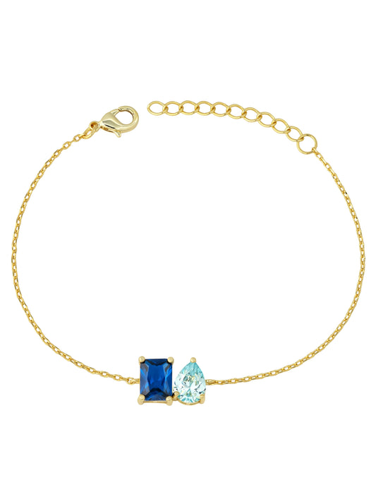 Double Belle Birthstone Bracelet