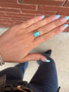Azure Adjustable Ring