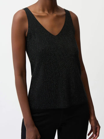 Knitted Cami With Rhinestones | R235