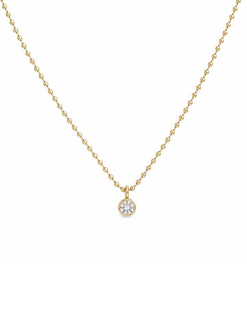 CZ Ball Bead Necklace