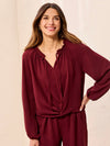 Fabulous Front Crossover Blouse | T351