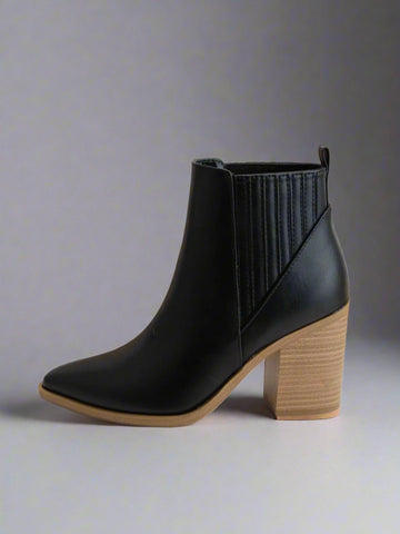 Faux Leather Ankle Boots | SA201