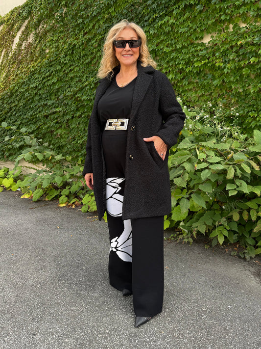 Bouclé Button-Front Coat | JK247