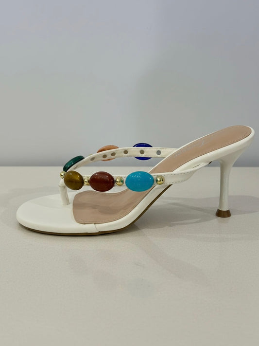 Bohemian Vibes Jewelled Kitten Heel | SA206