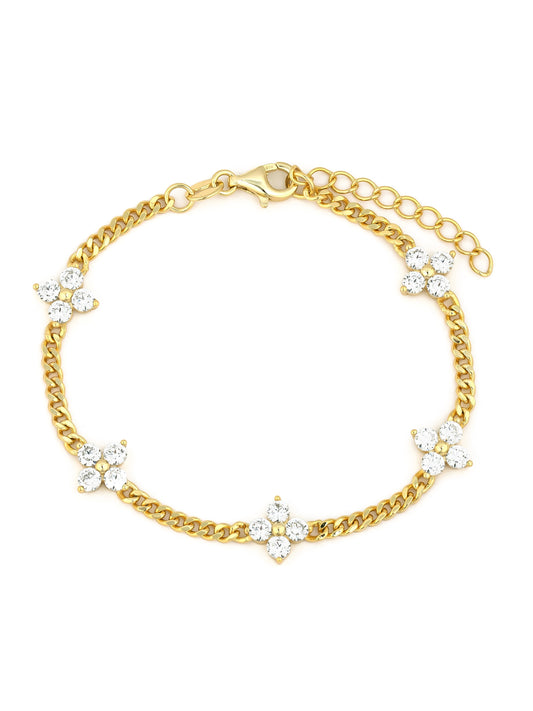 Fleur CZ Bracelet
