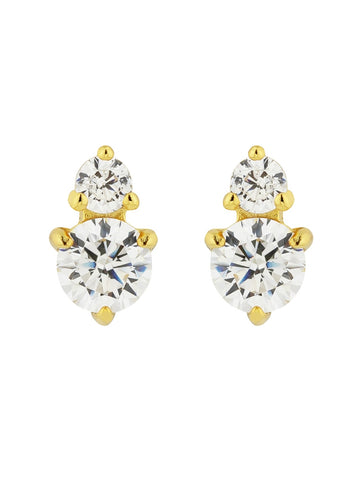 Teardrop CZ Studs