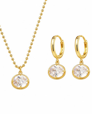 Ball Bead Necklace Set