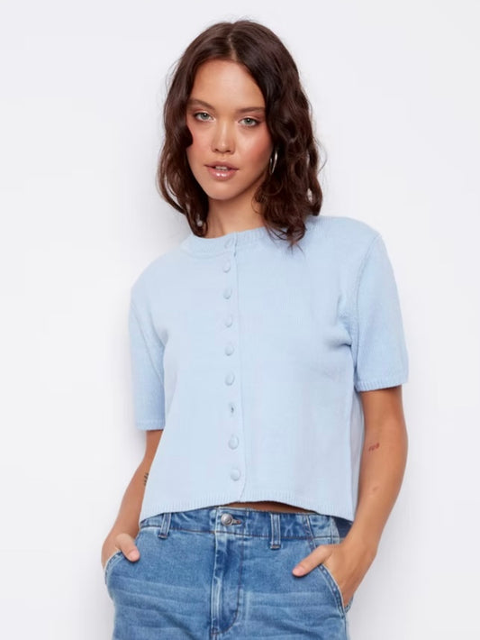 Soft Knit Button Cardigan Top | T316