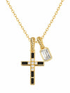 Midnight Cross Necklace