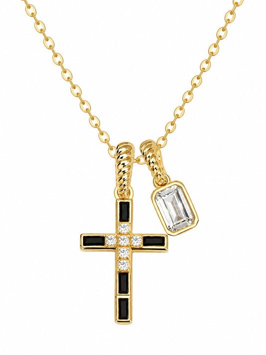 Midnight Cross Necklace