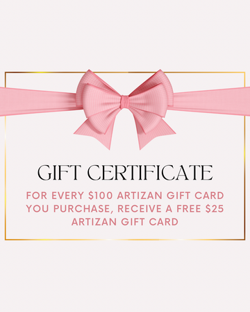 Buy a $100 gift card, get $25 on us 💖