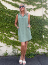 Airflow Sleeveless Button-Up Dress | D250