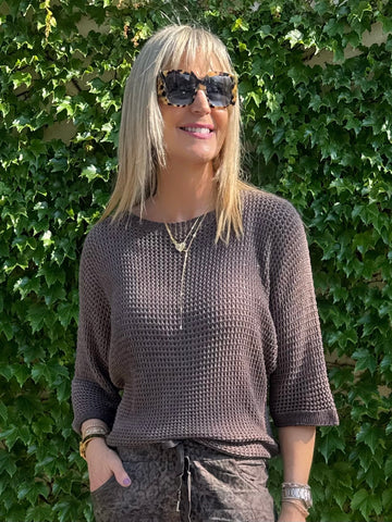 Sparkle & Shine Italian Knit Top | T222