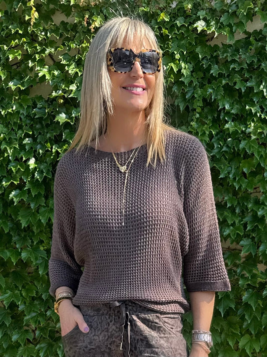 Sparkle & Shine Italian Knit Top | T222