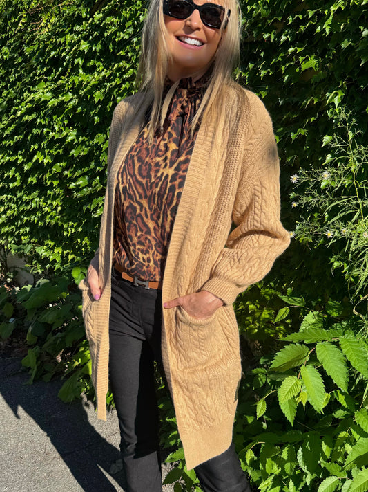 Cozy Cable Knit Cardi | C203