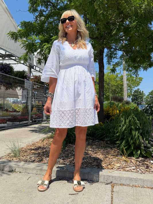 Flirty Eyelet Dress | D256
