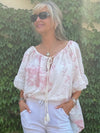 100% Cotton Wear It 2-Ways Feminine Top | T347
