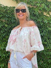 100% Cotton Wear It 2-Ways Feminine Top | T347