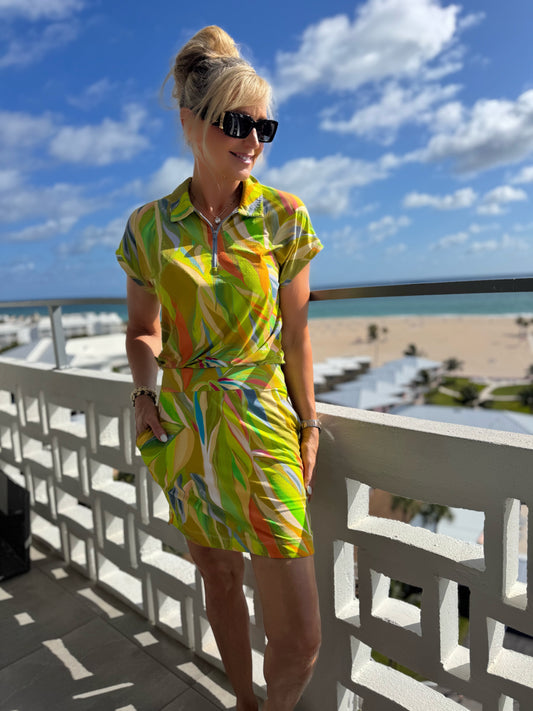 Pull-On Skort With Rounded Hem | SK221