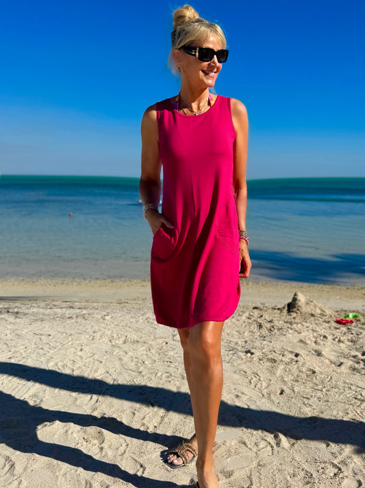 Reversible A-Line Dress With Pockets | D214