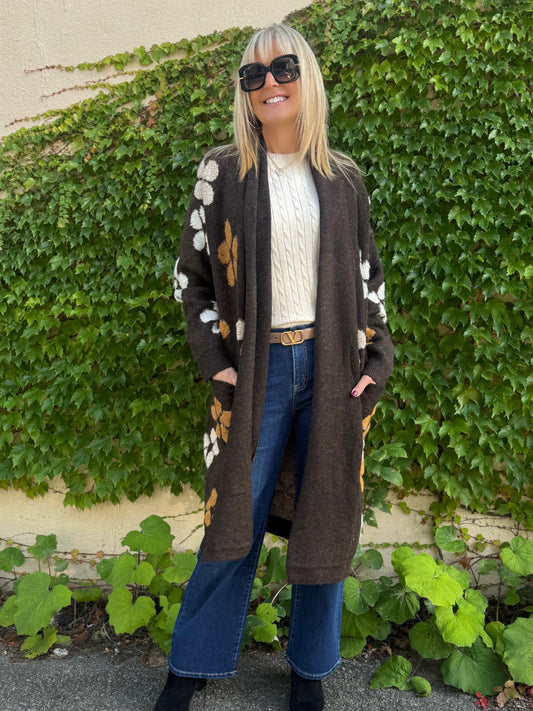 Cozy Floral Cardi | C209