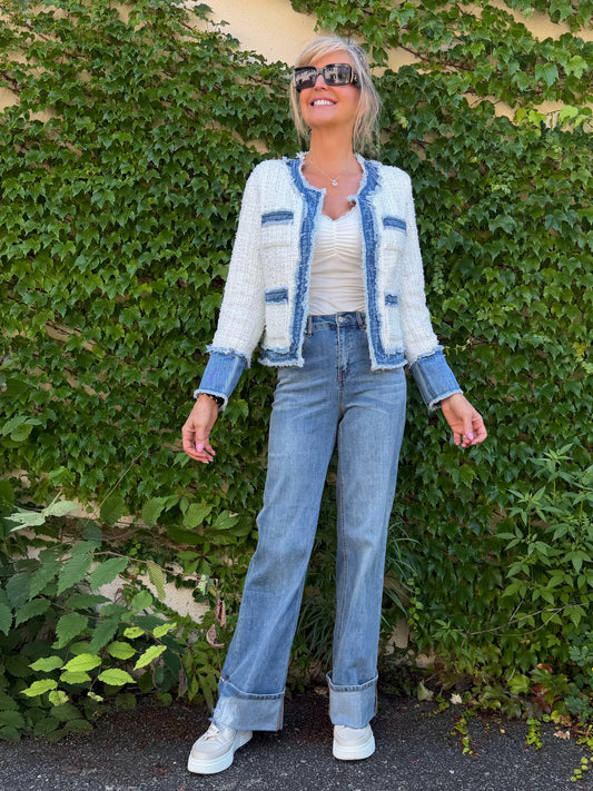 High Rise Jean With Cuff | JN222