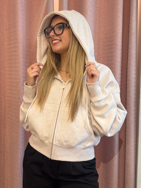 Luxurious Zip-Up Sweater With Hood | SW262