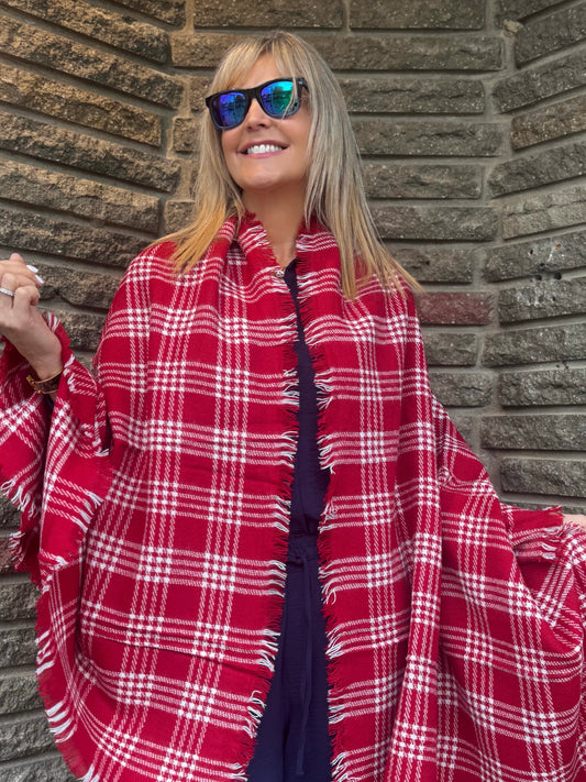 Super Soft Plaid Scarf | SC110