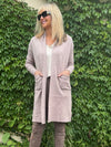 Cozy Luxe Cardi With Cable Knit Detail | C232