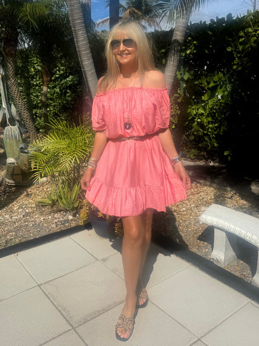 Wear It 2-Way Italian Dress With Necklace | D238