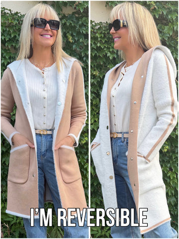 Kinda Chic Reversible Cardi/Jacket | JK246