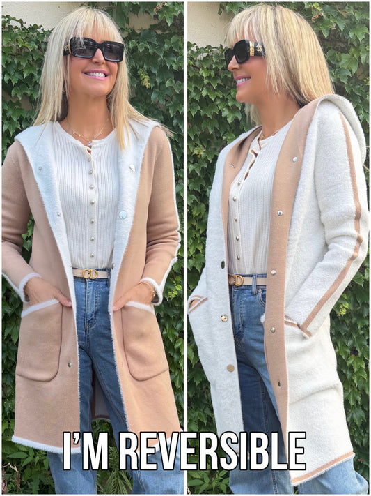 Kinda Chic Reversible Cardi/Jacket | JK246