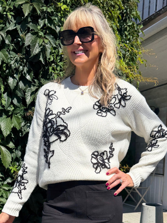 Stunning Embroidered Sweater | SW269