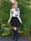 Luxury Twill Pull-On Front Pockets Skirt | SK230