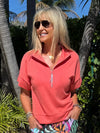 Techno Luxe Mock Neck Top | T299
