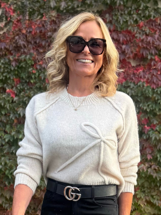 Cozy Bow Detail Sweater | SW241