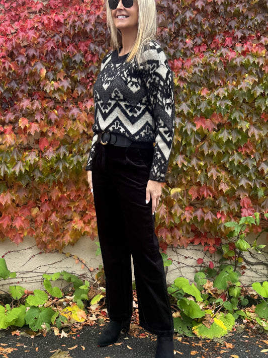 Trendy Corduroy Pant With Front Pleat | PA237