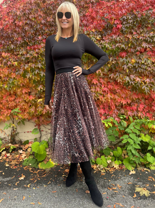 Reversible Animal Print Skirt | SK211