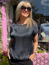 Italian Silky Dolman Top | T376