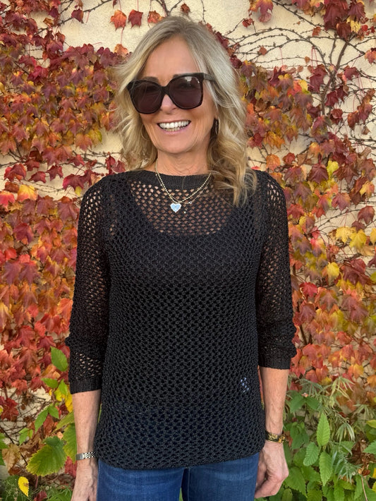 Stunning Over-Lay Glitter Top | T256