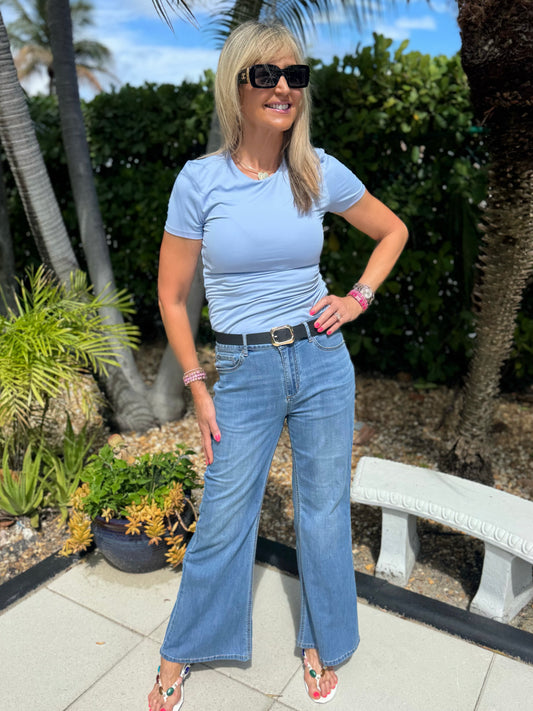 Flattering High Rise Palazzo Jean | JN211