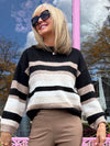 Lovely Striped Crewneck Sweater | SW271
