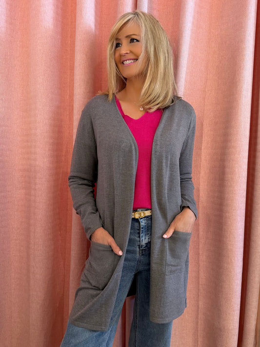 Lightweight Open Front Cardi | C242