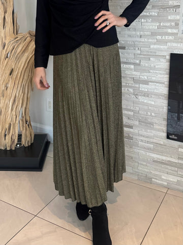 Italian Plissé Sparkly Skirt | SK212